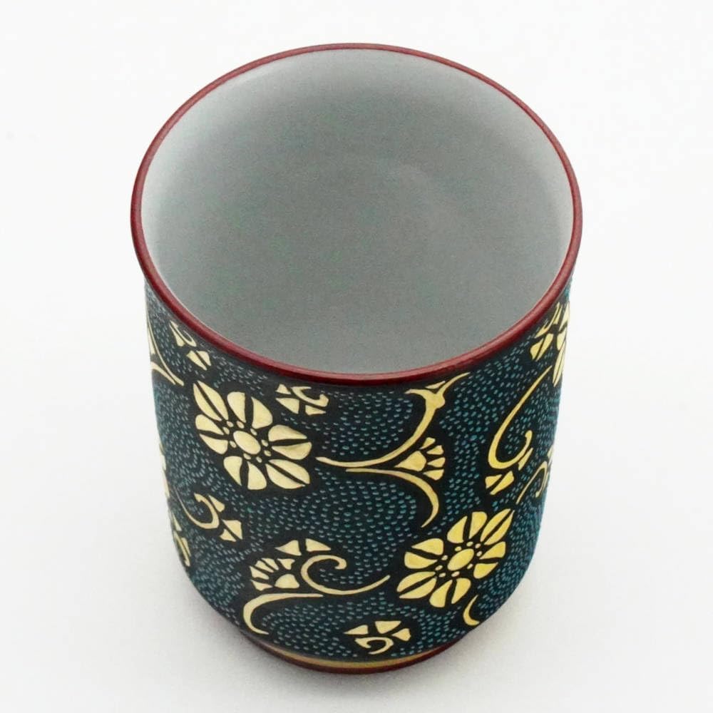 ◇九谷焼◇仲田 錦玉 作 『酒盃』 酒杯 ② URA]九谷焼⁄仲田錦玉